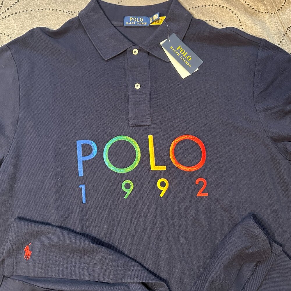 RALPH LAUREN CLASSIC FIT DARK BLUE POLO SHIRT SIZE 2XB 2LT  OR XLT MEN $138.00 - Picture 3 of 5
